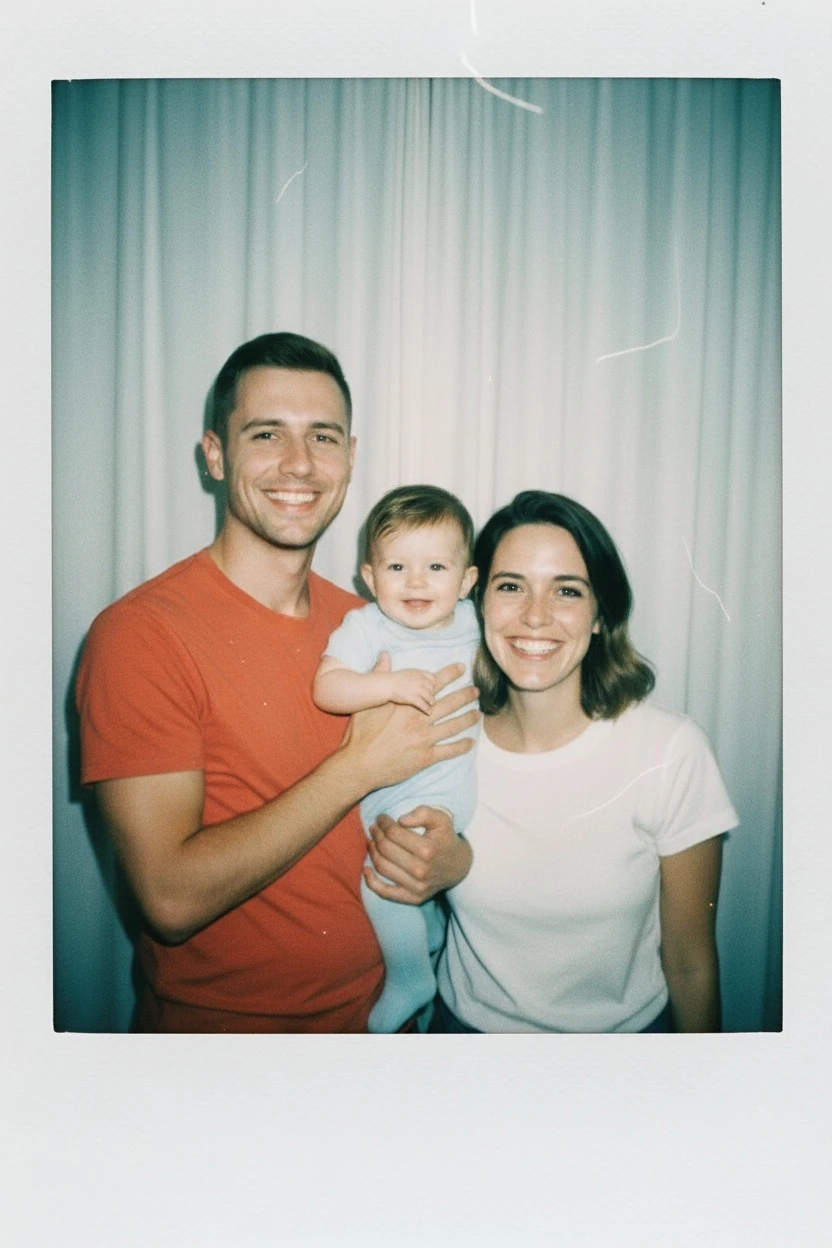 AI Polaroid effect showing authentic instant film aesthetic